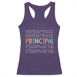 Boho Retro Vintage Principal Back to School Racerback Tank Top TS14 Purple Print Your Wear