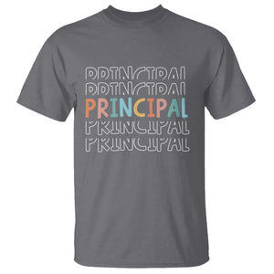 Boho Retro Vintage Principal Back to School T Shirt TS14 Charcoal Print Your Wear