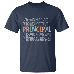 Boho Retro Vintage Principal Back to School T Shirt TS14 Navy Print Your Wear