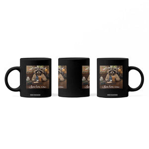 Funny School Therapist Raccoon Drinking Iced Coffee Coffee Mug TS14 Print Your Wear