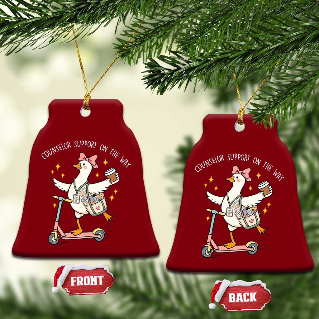 Counselor Support On The Way Ceramic Ornament Silly Goose School Counselor TS14 Print Your Wear