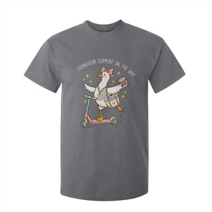 Counselor Support On The Way T Shirt For Kid Silly Goose School Counselor TS14 Charcoal Print Your Wear