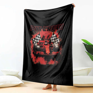 Racing Car Checkered Flag Throw Blanket Pit Crew Race Car TS14 Print Your Wear