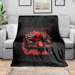 Racing Car Checkered Flag Throw Blanket Pit Crew Race Car TS14 Print Your Wear