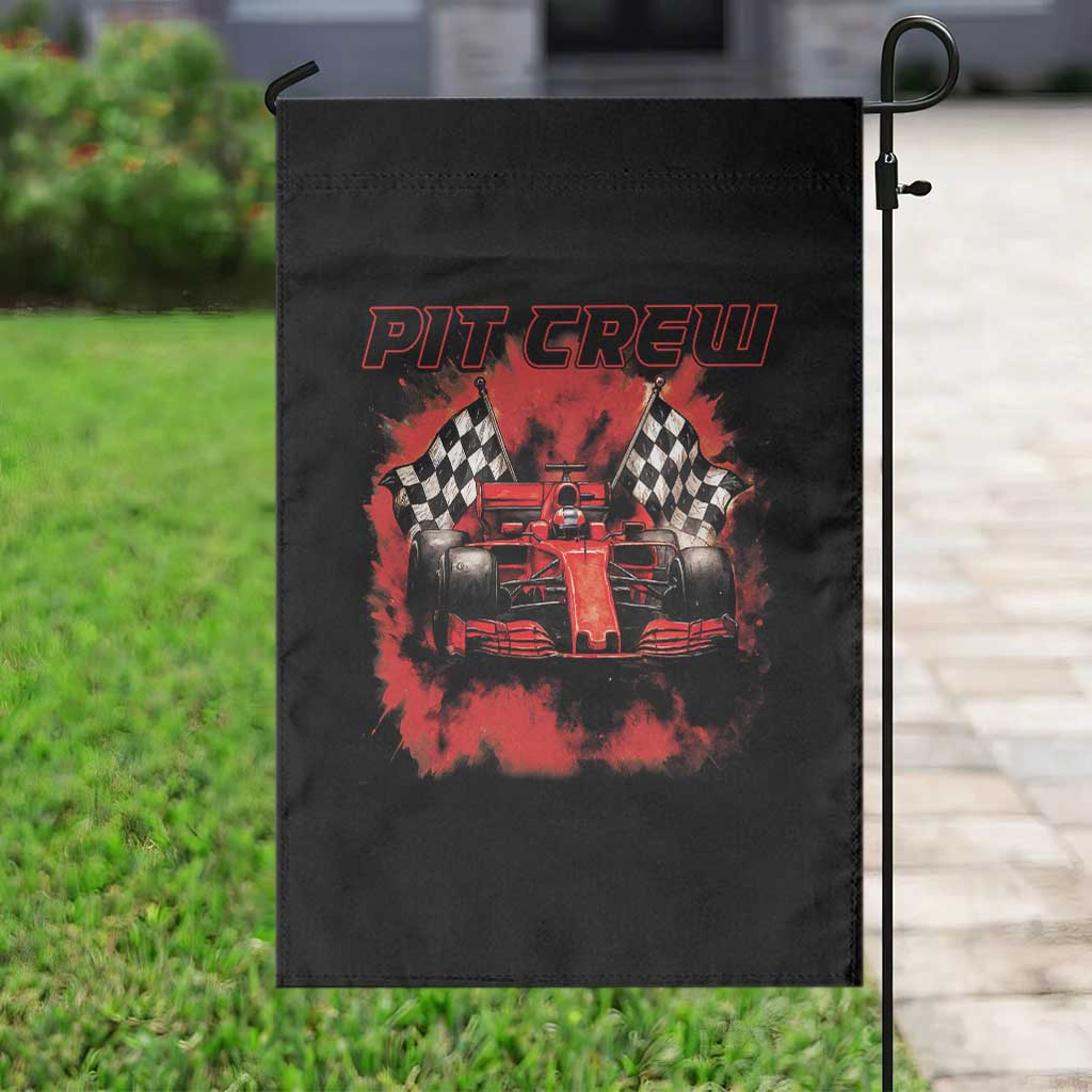 Racing Car Checkered Flag Garden Flag Pit Crew Race Car TS14 Print Your Wear