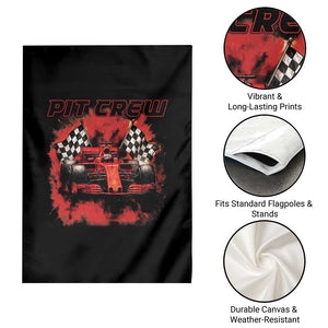 Racing Car Checkered Flag Garden Flag Pit Crew Race Car TS14 Print Your Wear