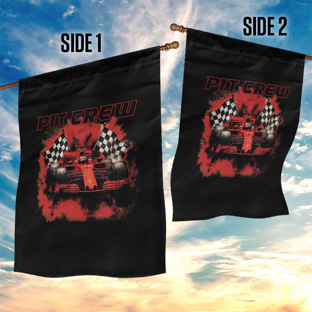 Racing Car Checkered Flag Garden Flag Pit Crew Race Car TS14 Print Your Wear