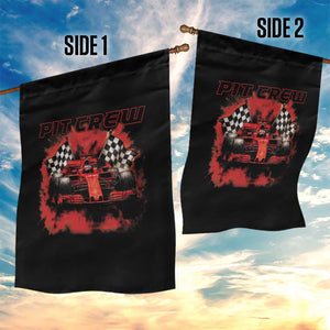 Racing Car Checkered Flag Garden Flag Pit Crew Race Car TS14 Print Your Wear