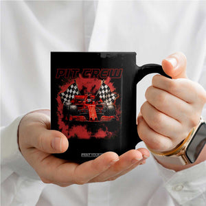 Racing Car Checkered Flag Coffee Mug Pit Crew Race Car TS14 Print Your Wear