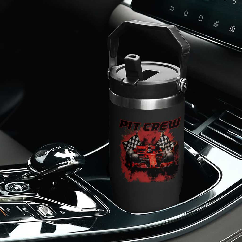 Racing Car Checkered Flag Flip Straw Tumbler Pit Crew Race Car TS14 Print Your Wear