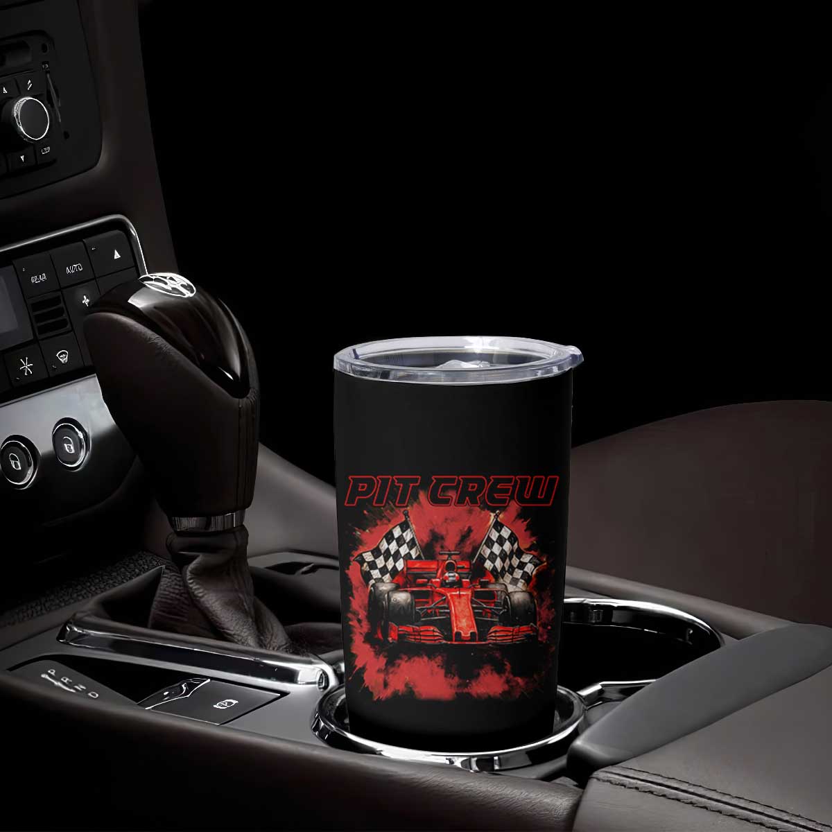 Racing Car Checkered Flag Tumbler Cup Pit Crew Race Car TS14 Print Your Wear