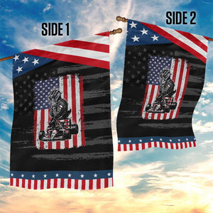 Patriotic Racing Car American Flag Race Garden Flag TS14 Print Your Wear