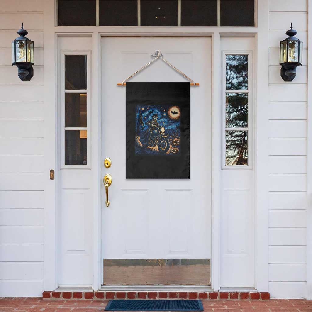 Dirt Bike Garden Flag Van Gogh Starry Night Halloween Biker TS14 Print Your Wear