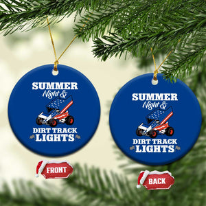 Sprint Car Racing Ceramic Ornament Summer Nights And Dirt Track Lights TS14 1pc Blue Print Your Wear