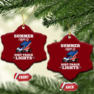 Sprint Car Racing Ceramic Ornament Summer Nights And Dirt Track Lights TS14 Print Your Wear