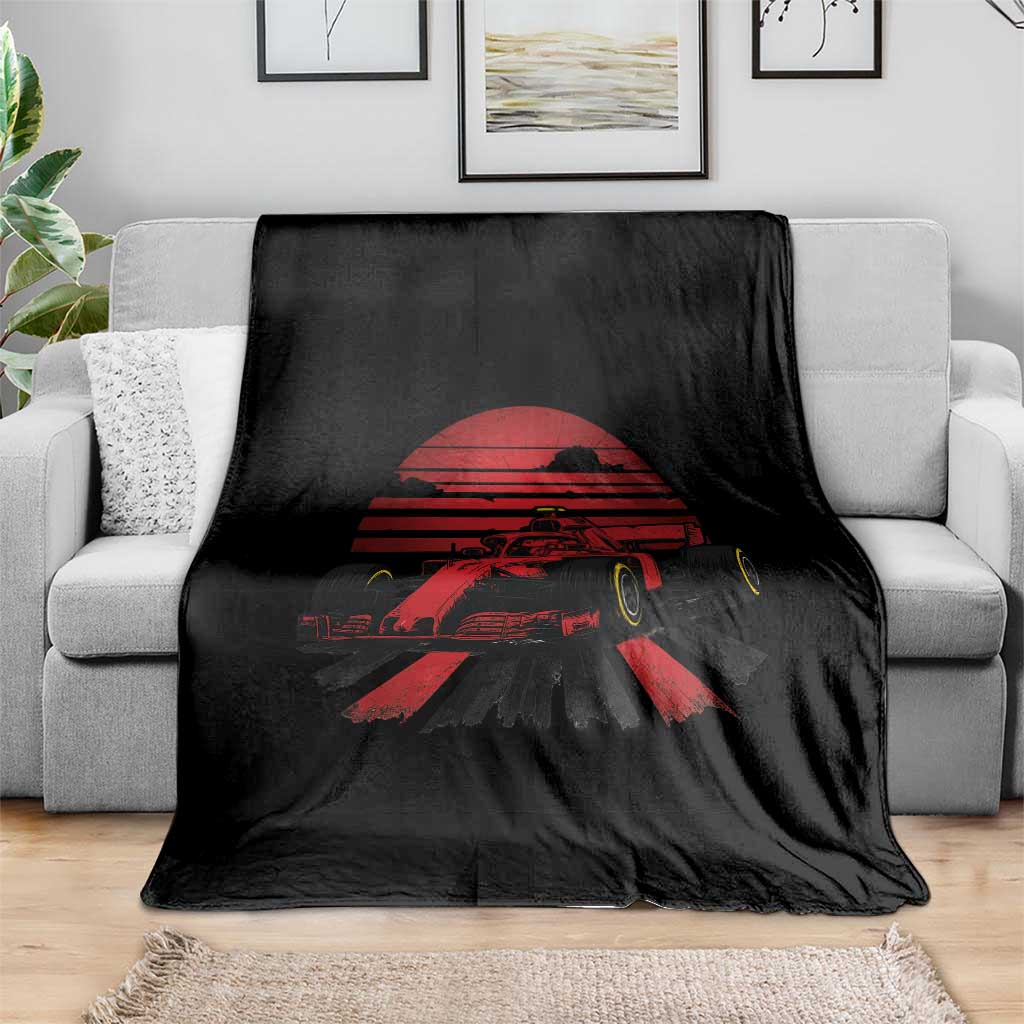 Racing Car Red Speed Motorsport Throw Blanket TS14 Print Your Wear