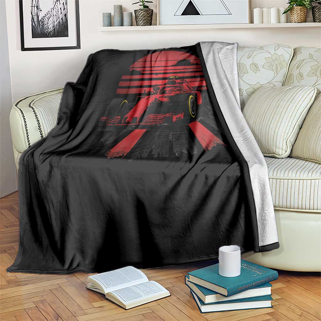 Racing Car Red Speed Motorsport Throw Blanket TS14 Print Your Wear
