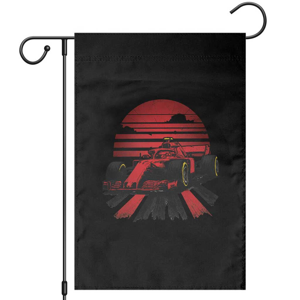 Racing Car Red Speed Motorsport Garden Flag TS14 Black Print Your Wear