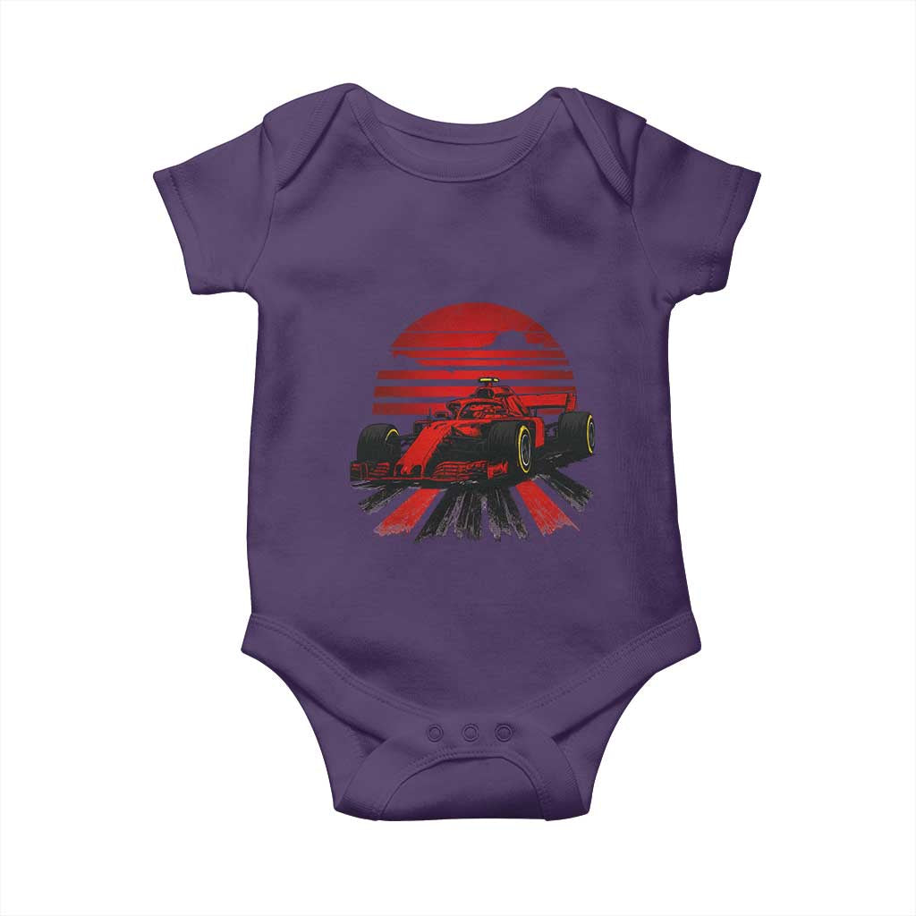Racing Car Red Speed Motorsport Baby Onesie TS14 Purple Print Your Wear