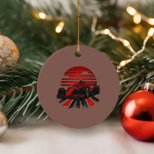 Racing Car Red Speed Motorsport Ceramic Ornament TS14 1pc Mocha Print Your Wear