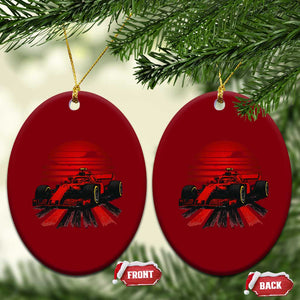 Racing Car Red Speed Motorsport Ceramic Ornament TS14 Print Your Wear