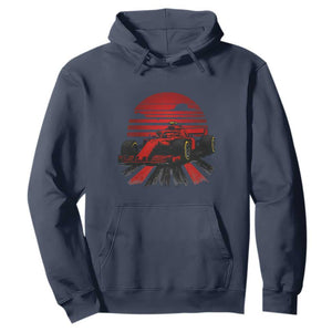 Racing Car Red Speed Motorsport Hoodie TS14 Navy Print Your Wear