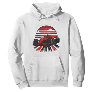 Racing Car Red Speed Motorsport Hoodie TS14 White Print Your Wear