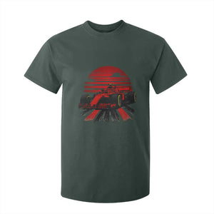 Racing Car Red Speed Motorsport T Shirt For Kid TS14 Dark Forest Green Print Your Wear