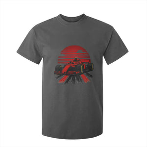 Racing Car Red Speed Motorsport T Shirt For Kid TS14 Dark Heather Print Your Wear