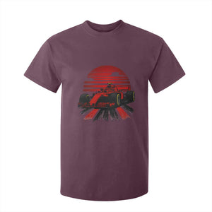 Racing Car Red Speed Motorsport T Shirt For Kid TS14 Maroon Print Your Wear