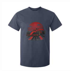 Racing Car Red Speed Motorsport T Shirt For Kid TS14 Navy Print Your Wear