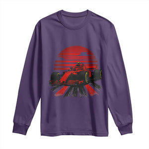 Racing Car Red Speed Motorsport Long Sleeve Shirt TS14 Purple Print Your Wear