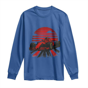 Racing Car Red Speed Motorsport Long Sleeve Shirt TS14 Royal Blue Print Your Wear