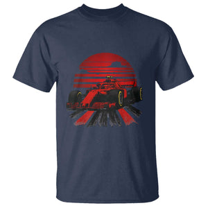 Racing Car Red Speed Motorsport T Shirt TS14 Navy Print Your Wear