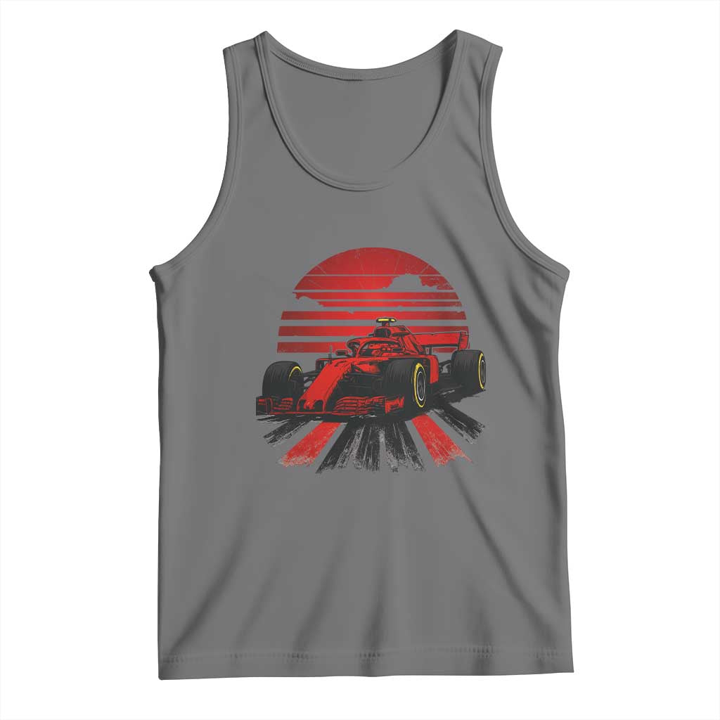 Racing Car Red Speed Motorsport Tank Top TS14 Black Heather Print Your Wear