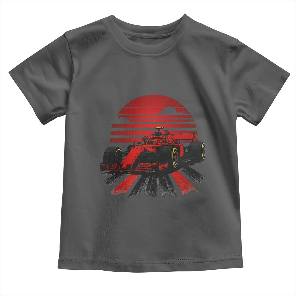 Racing Car Red Speed Motorsport Toddler T Shirt TS14 Dark Heather Print Your Wear