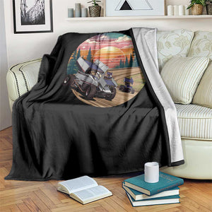 Sprint Car Dirt Track Racing Sunset Motorsports Throw Blanket TS14 Print Your Wear