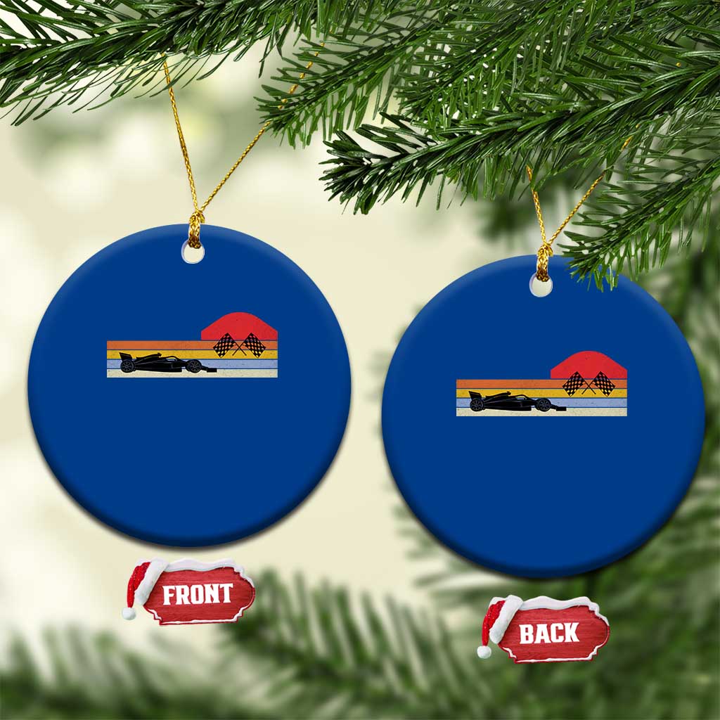 Racing Car Retro Style Vintage Ceramic Ornament TS14 1pc Blue Print Your Wear