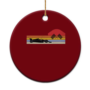 Racing Car Retro Style Vintage Ceramic Ornament TS14 1pc Red Print Your Wear