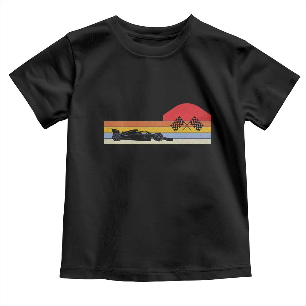 Racing Car Retro Style Vintage Toddler T Shirt TS14 Black Print Your Wear