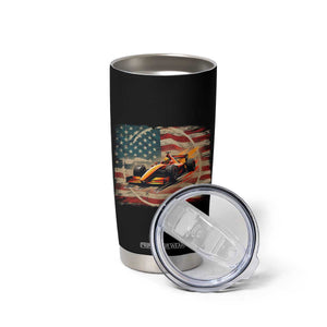 Racing Car Tumbler Cup Patriotic American Flag Race TS14 Print Your Wear