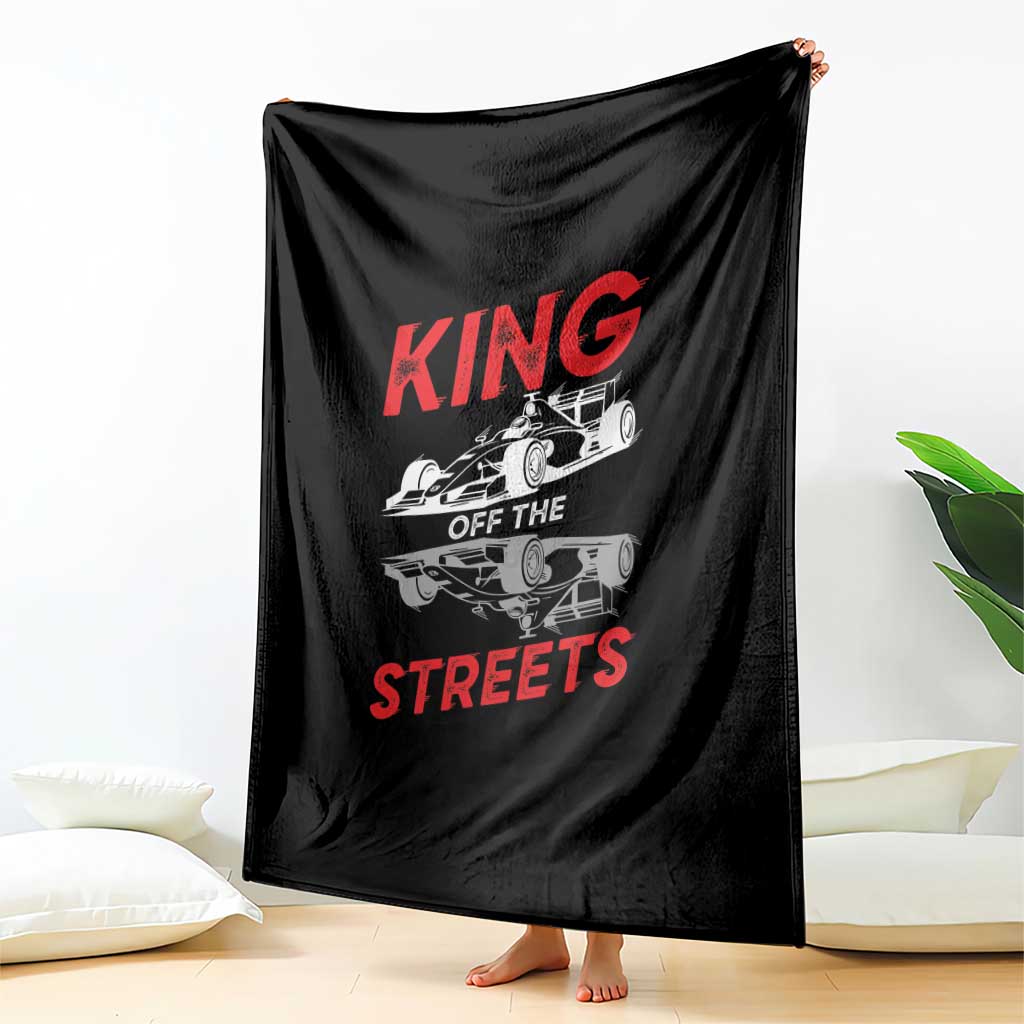 Racing Car Throw Blanket King Of The Streets TS14 Print Your Wear