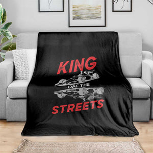 Racing Car Throw Blanket King Of The Streets TS14 Print Your Wear