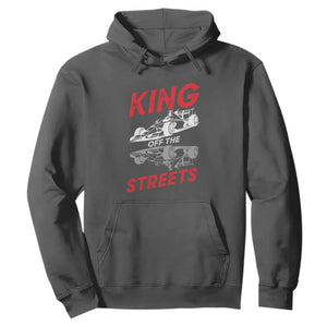 Racing Car Hoodie King Of The Streets TS14 Dark Heather Print Your Wear