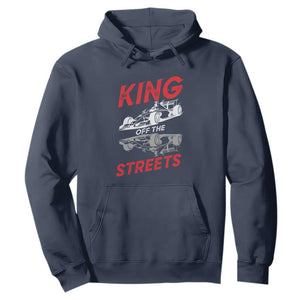Racing Car Hoodie King Of The Streets TS14 Navy Print Your Wear