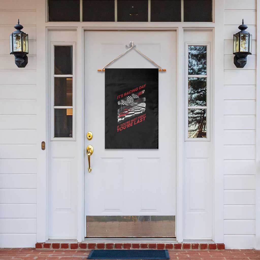 Funny Racing Car Flag Garden Flag It Is Racing Day TS14 Print Your Wear