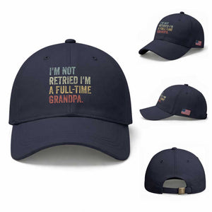 I'm Not Retired I'm a Professional Grandpa Baseball Cap Funny Retirement