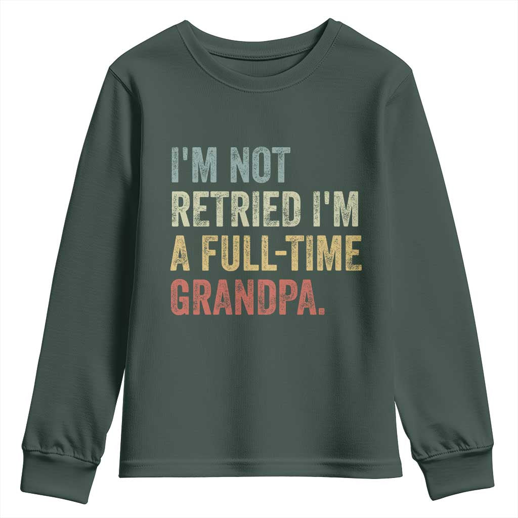 I'm Not Retired I'm a Professional Grandpa Youth Sweatshirt Funny Retirement