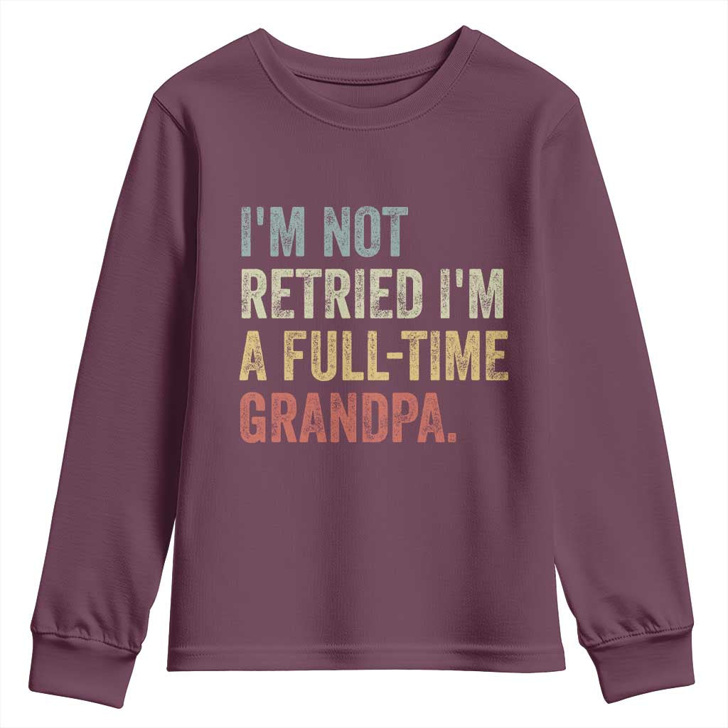 I'm Not Retired I'm a Professional Grandpa Youth Sweatshirt Funny Retirement