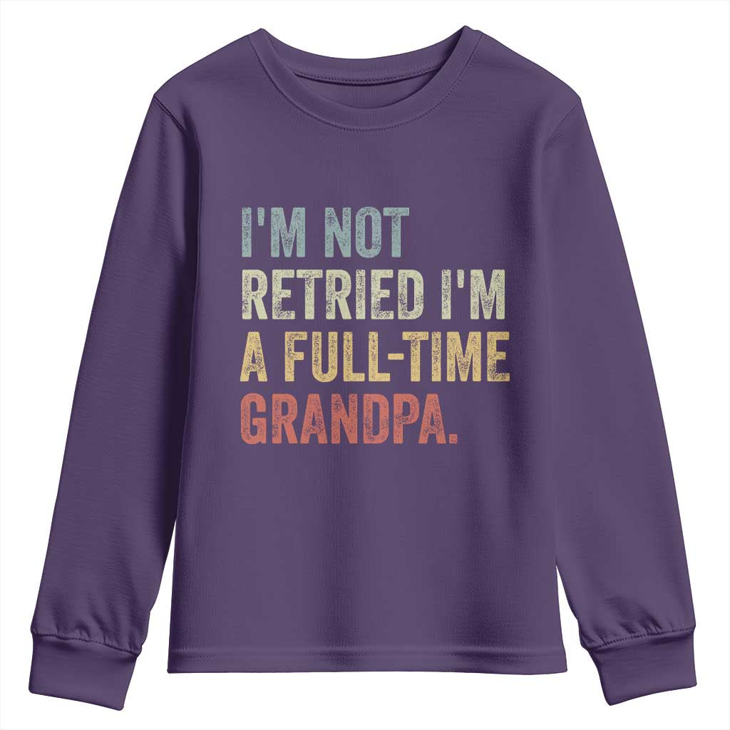 I'm Not Retired I'm a Professional Grandpa Youth Sweatshirt Funny Retirement